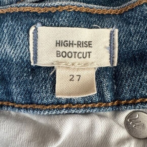 Madewell '90s High-Rise Bootcut Jeans in Edgewood Wash High Waist Size 27 - Picture 9 of 15